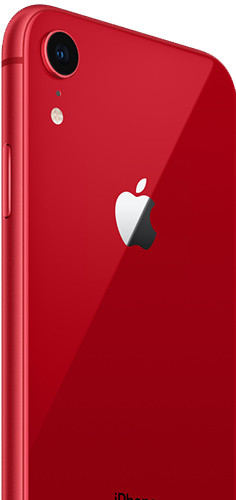 红色IPHONE苹果智能手机背面