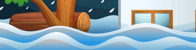 卡通雷阵雨素材