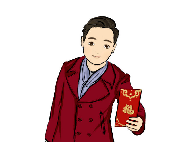 新年人物红包素材