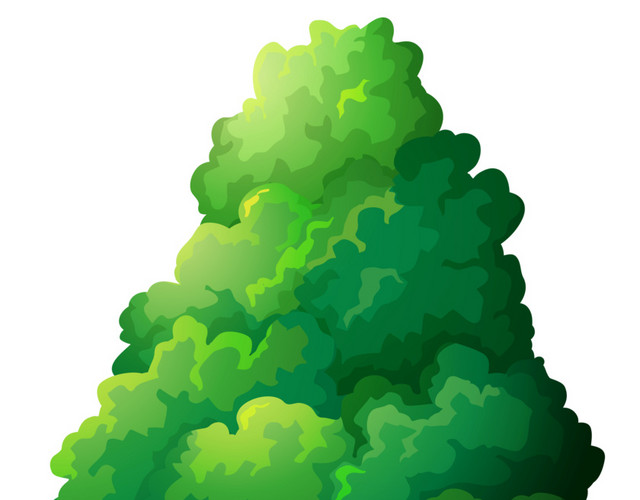 卡通绿色植物素材