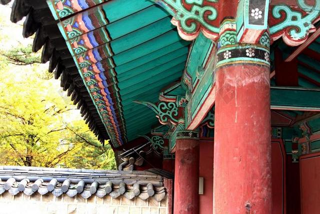 传统民居标志符号民族屋檐背景图片