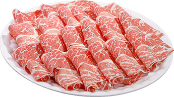 美食文化火锅肉卷素材