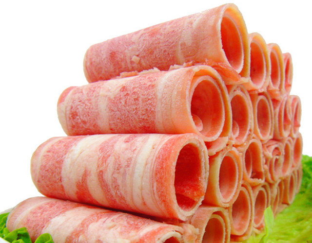 美食文化火锅牛肉卷素材