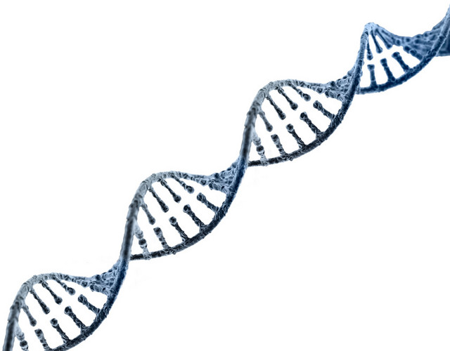 DNA分子螺旋蓝色科技立体素材