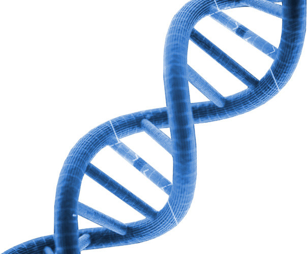 DNA分子螺旋立体质感蓝色科技素材