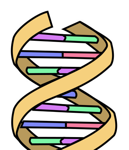 DNA分子设计元素螺旋状素材