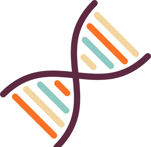 多彩色螺旋分子微生物素材