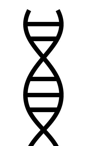 黑色基因DNA螺旋分子素材