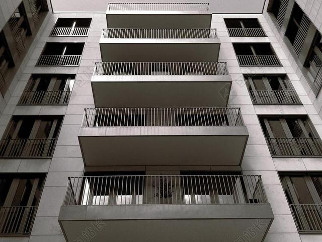 架构 现代 建设 正面 杜塞尔多夫 窗口 钢筋混凝土 黑白色