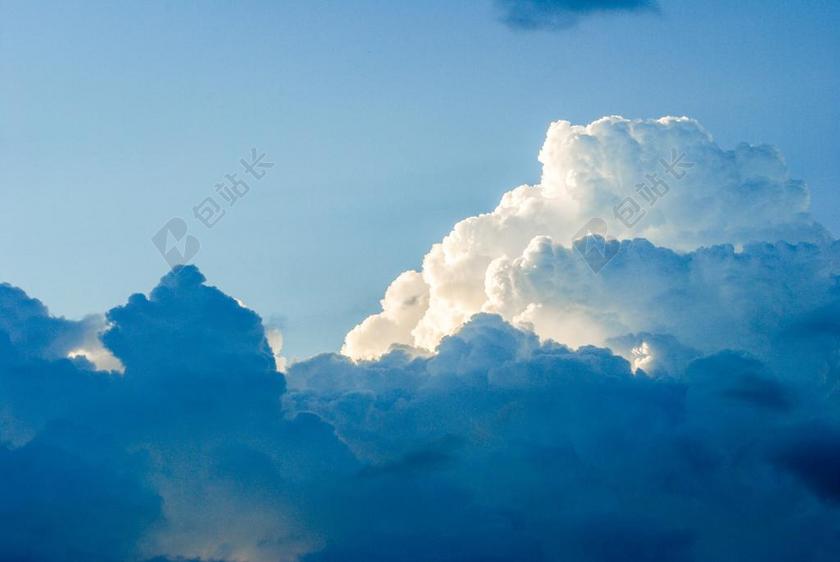 云 天空 蓝色 发光 风景