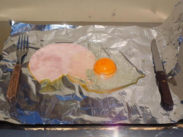 餐饮饮食半成品刀叉背景图片