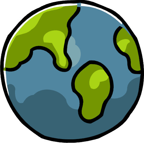 创意卡通地球行星模型素材