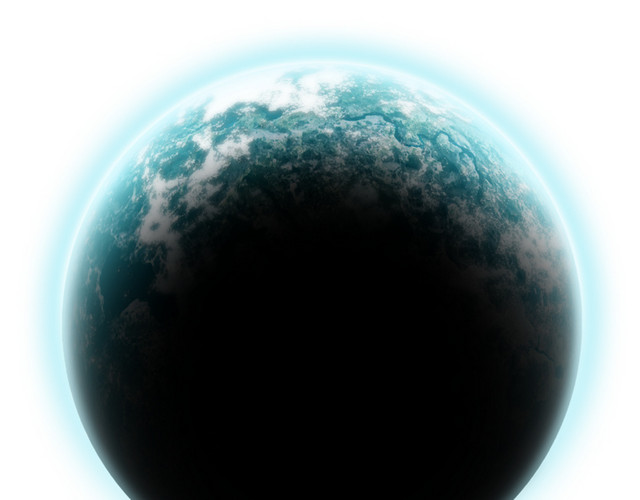 彩绘星球矢量图素材