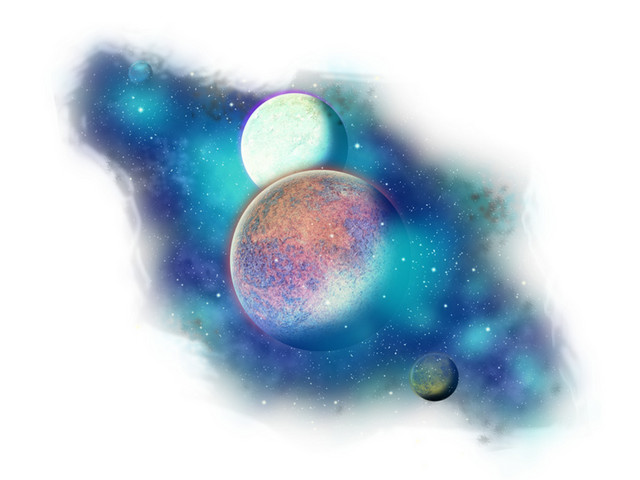 星球矢量图素材