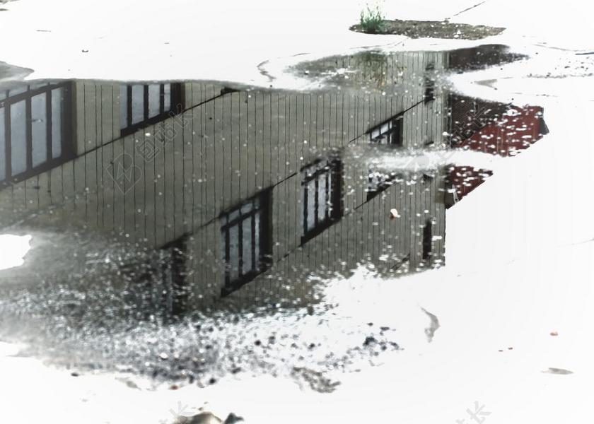 绘画涂鸦现代城市建筑创意背景图片