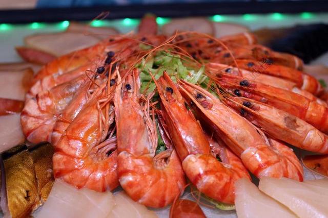 餐饮饮食海鲜食物虾背景图片