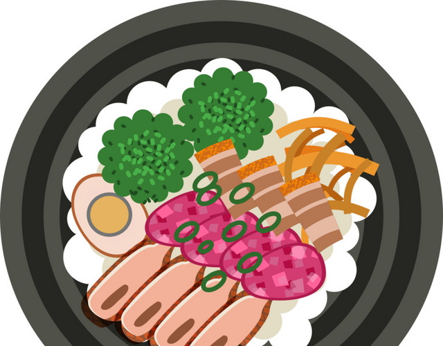 美味鸡扒饭素材