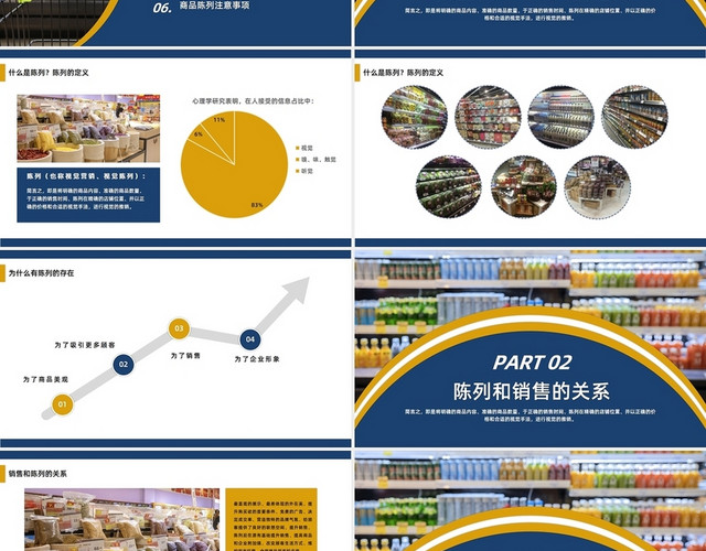 蓝色简约超市陈列培训PPT培训通用PPT超市商品陈列培训2