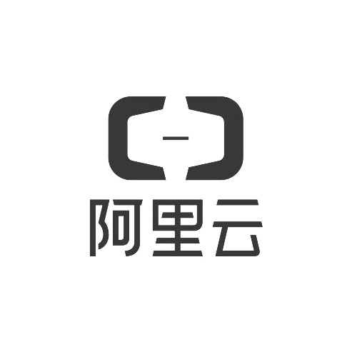 黑白阿里云LOGO
