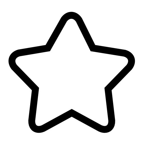 空心五角星图标