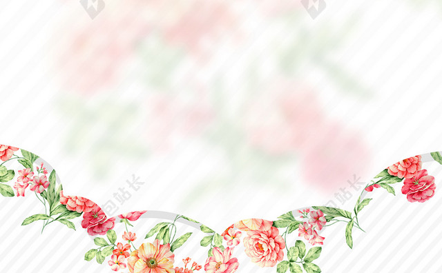 花藤水墨画背景图
