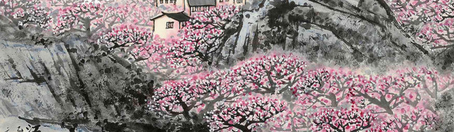 桃花村桃树村庄清明