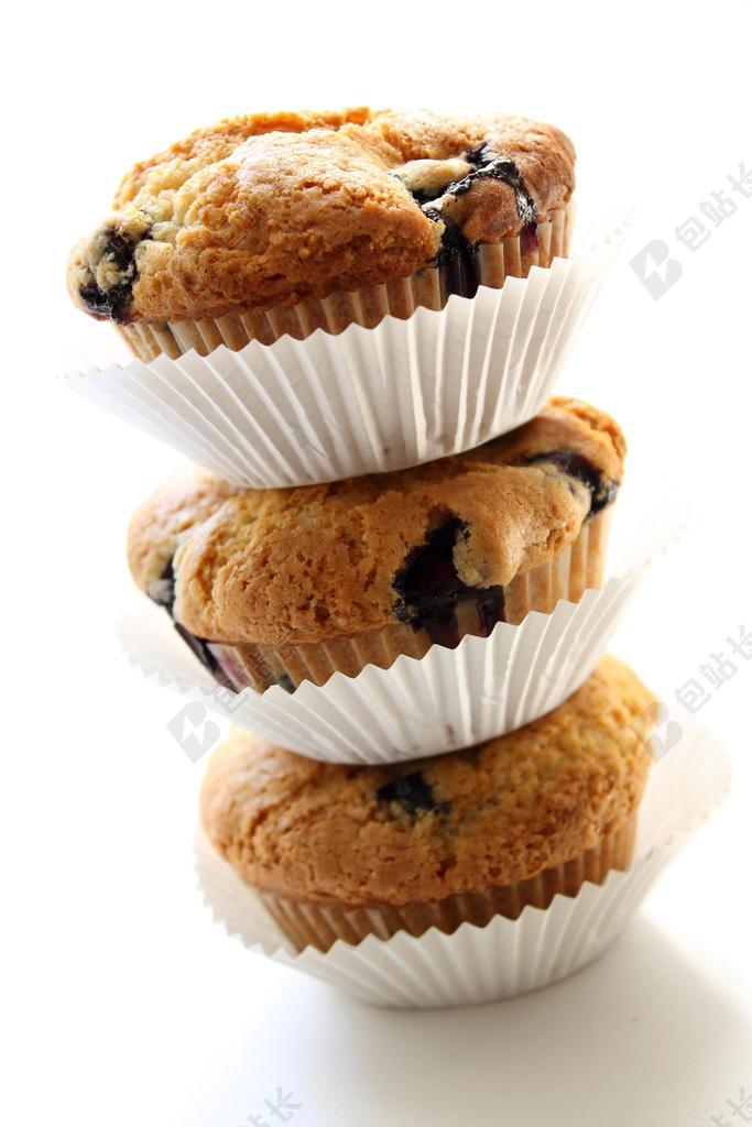 素食主义者 蓝莓松饼 自然 蓝莓 甜 自制 素 蛋糕 甜点