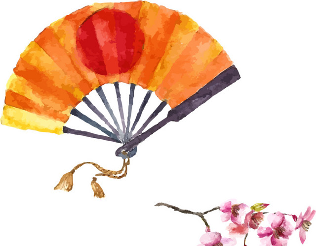 日本风插画矢量图