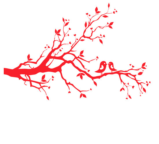 红色印花图案