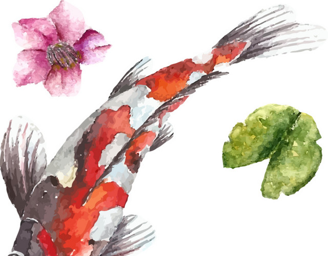 日本风插画矢量图