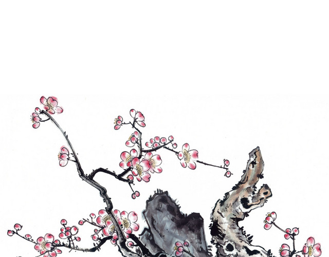 国画桃花