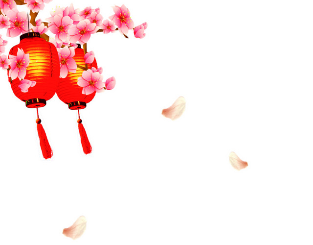 中国古代建筑桃花灯笼