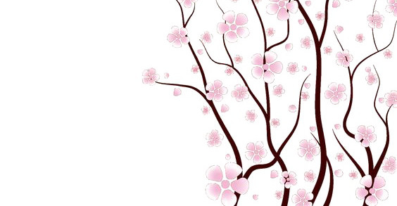 手绘梅花
