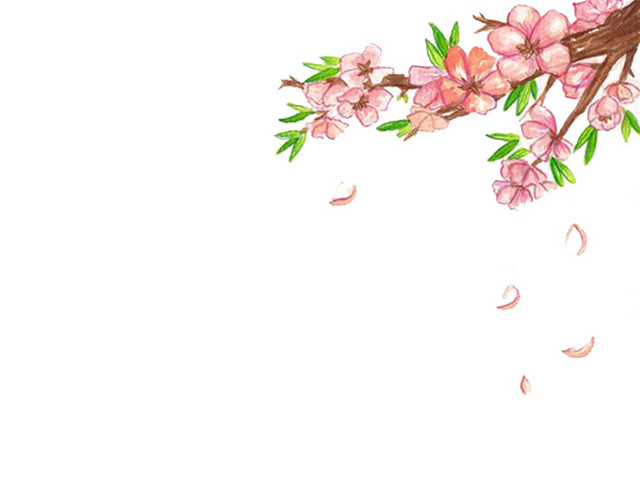 桃花下的招财猫