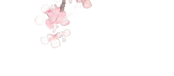 水墨桃花