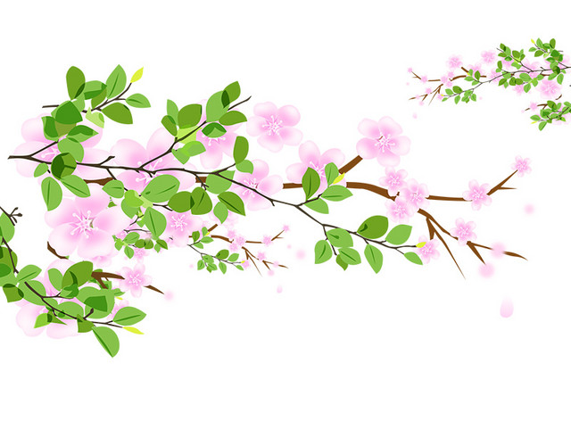 桃花图案