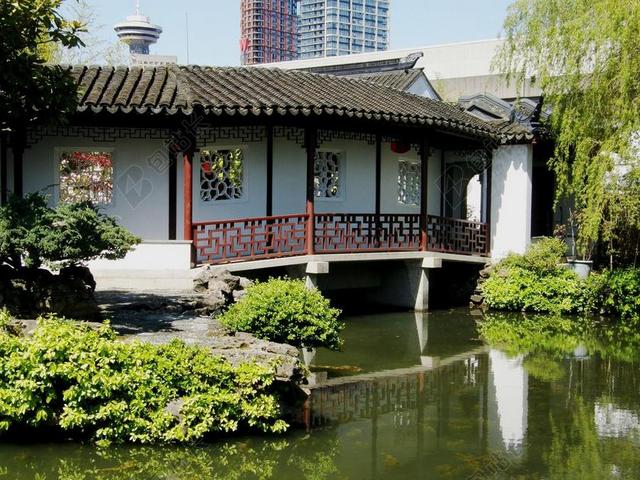 中国园林 花园 中国 自然 亚洲 东方 公园 池 水 禅宗