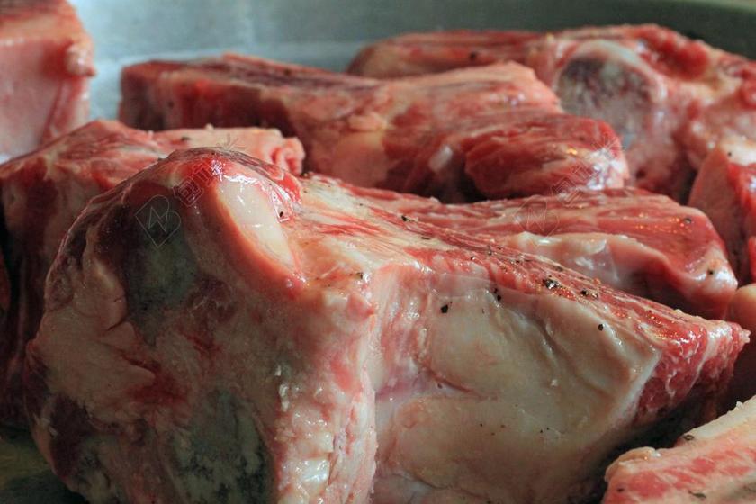 餐饮餐厅半成品肉类腌制背景图片