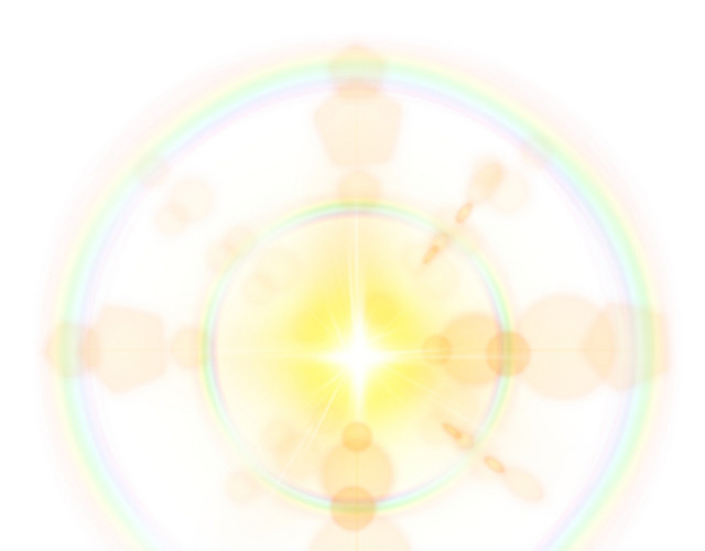 彩色星光光芒免抠PNG