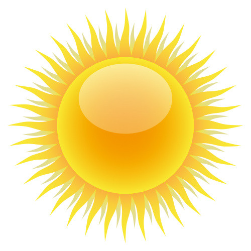 卡通阳光渐变太阳素材