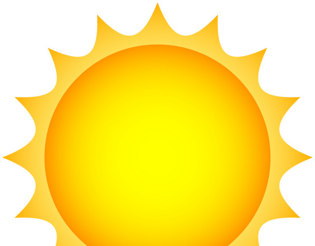 烈日炎炎太阳素材