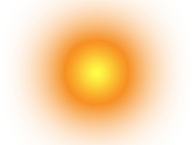 夏天金色渐变光晕太阳素材