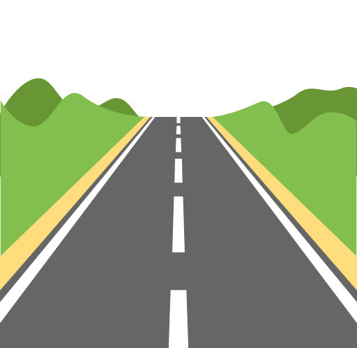 卡通公路矢量图下载