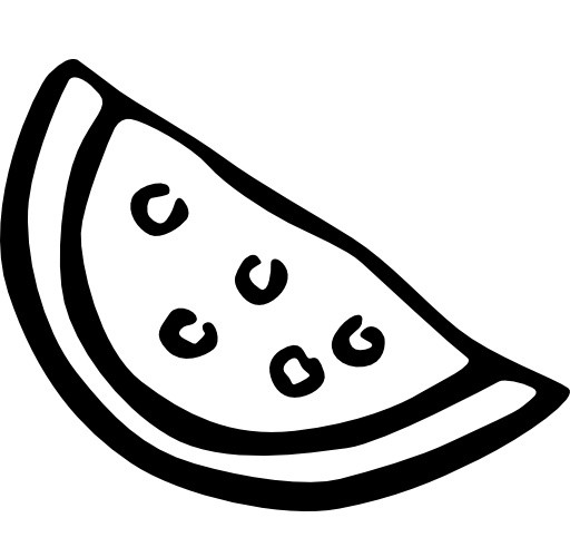 简约清新简单插画配图西瓜