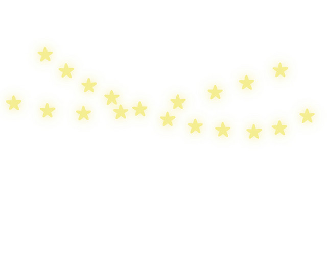 卡通黄色星星挂饰素材