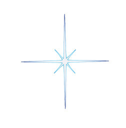 小清新白色八角星素材