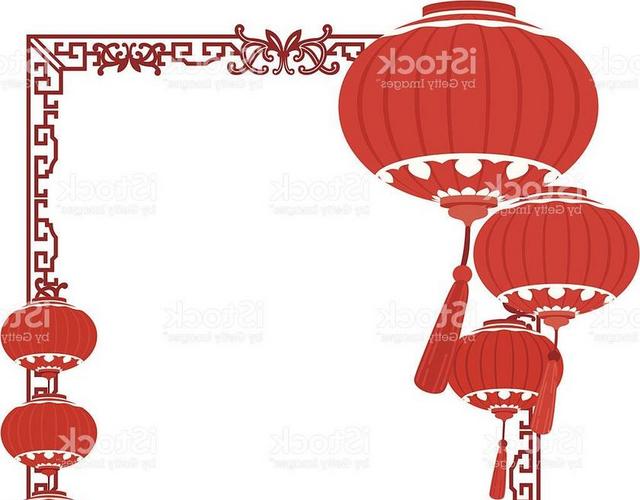 喜庆中国风灯笼边框