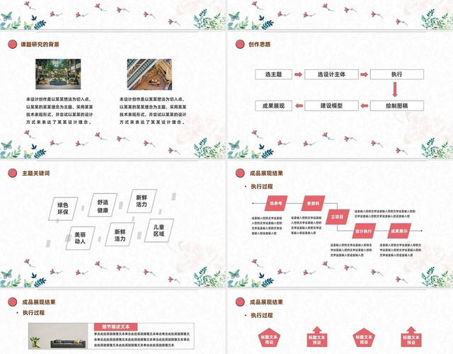 艺术建筑作业汇报简约风艺术设计