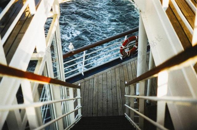 护栏 栏杆 船舶 邮轮 海洋 海 旅程 楼梯 向下 那些