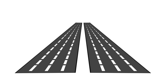 马路线条素材